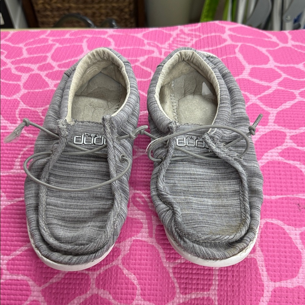 Gray Kids Shoes hey dude
